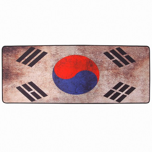 앱코 비주얼 게이밍 국기 마우스 장패드, 한국, 1개