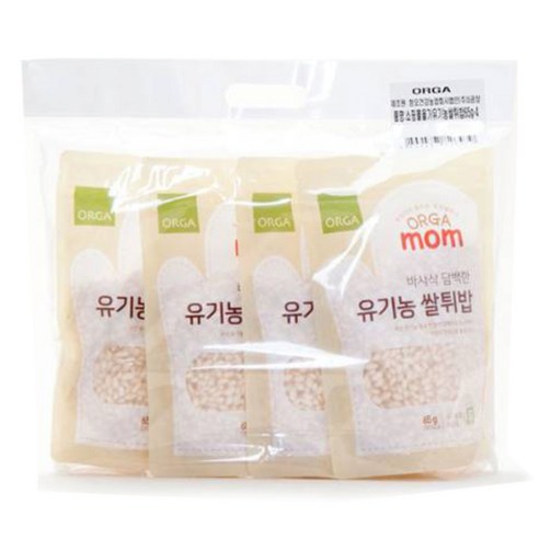 올가홀푸드 유기농 쌀튀밥 65g, 쌀, 4개