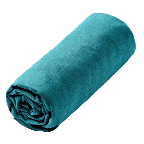 라흐두뜨 린넨 심플 매트리스 커버 F679796, dark turquoise