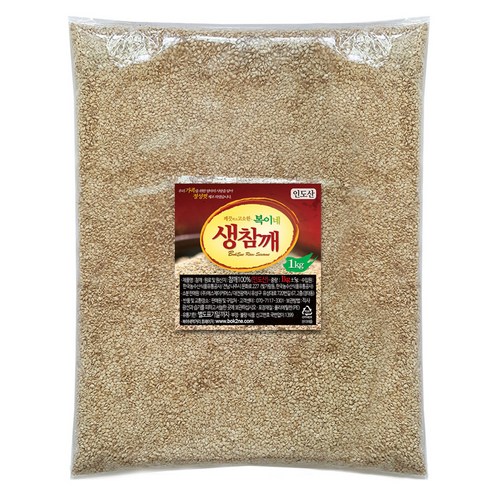 복이네먹거리 인도산 생참깨, 1kg, 1개