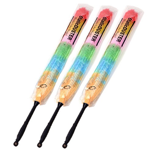 리버그린 무지개 먼지 털이개 특, 블랙, 3개