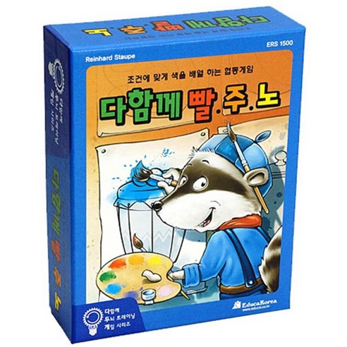 에듀카코리아 다함께트레이닝 보드게임 다함께 빨 주 노, 혼합 색상, 1개