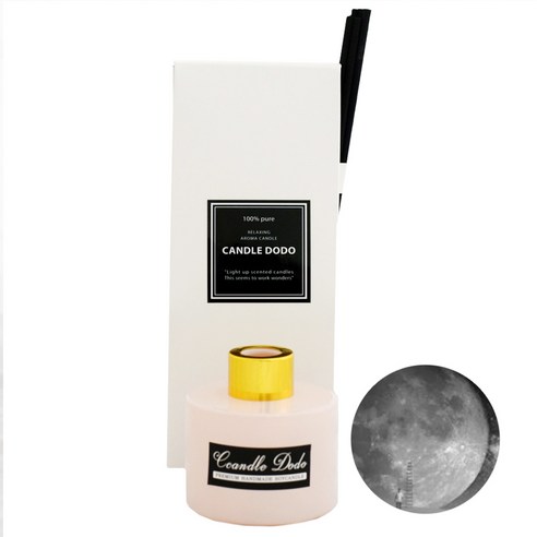 캔들도도 천연아로마 컬러라운드 연핑크 디퓨저 100ml, 아크틱나잇