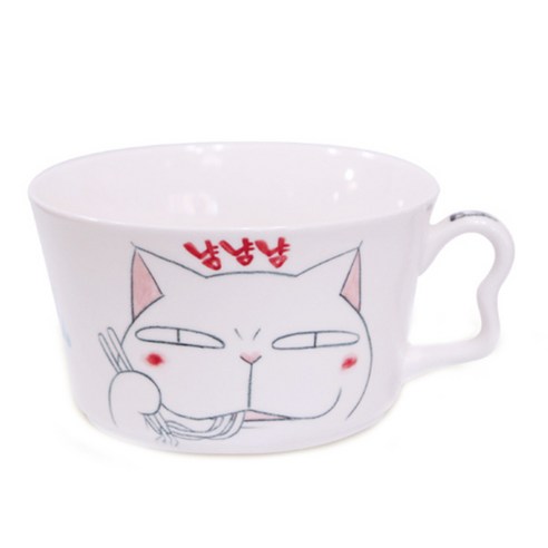 부뚜막고양이 까도냥 라면기, 혼합 색상, 1개