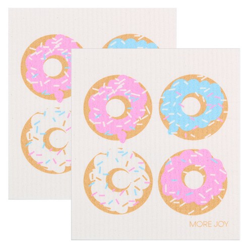 쿠 핀란드 행주 2p Coffee break & Joyful, 도넛