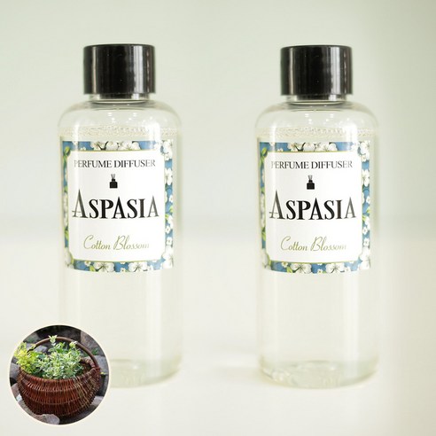 아스파시아 디퓨저 리필 오일 2p, 맨톨 페퍼민트, 100ml
