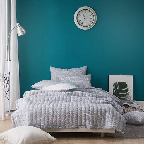 베드앤데코 네츄럴 시어서커 여름 누비이불 세트