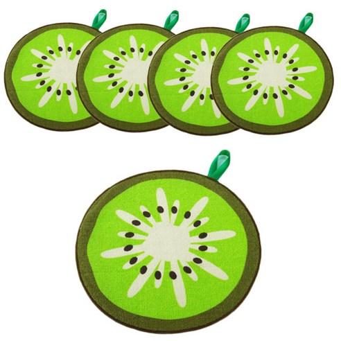 아리코 과일모양 주방흡수타올, 키위, 5개입