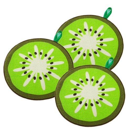 아리코 과일모양 주방흡수타올, 키위, 3개입