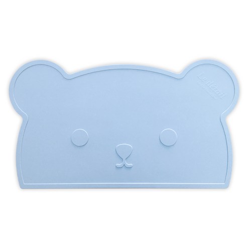 더우드랜드 르디테일 미뇽 곰 이유식매트, 블루, 1개