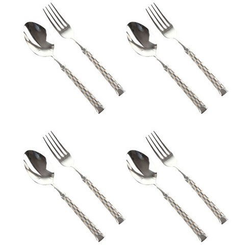 어퍼테이블 다이아 테이블 스푼 + 포크, 4세트