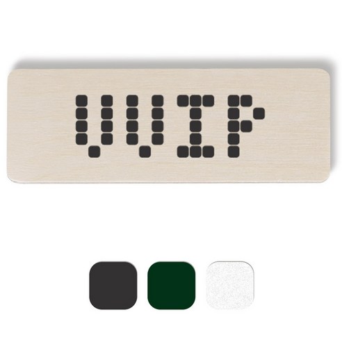 1AM 픽셀도어사인 직사각 + 5mm 픽셀 스티커 3p, 진회색, 초록색, 반사