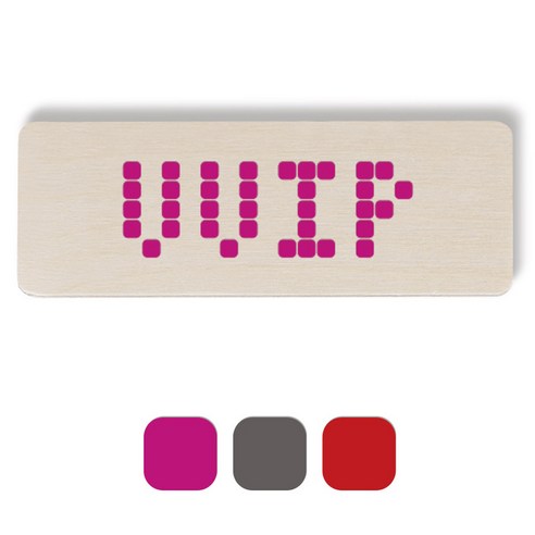 1AM 픽셀도어사인 직사각 + 5mm 픽셀 스티커3p, 분홍색, 연회색, 빨간색