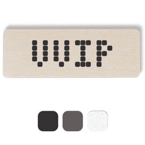1AM 픽셀도어사인 직사각 + 5mm 픽셀 스티커 3p, 진회색, 연회색, 반사