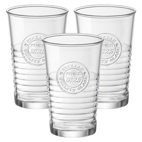 보르미올리 오피시나 1825 워터 컵 325ml, 투명, 3개입