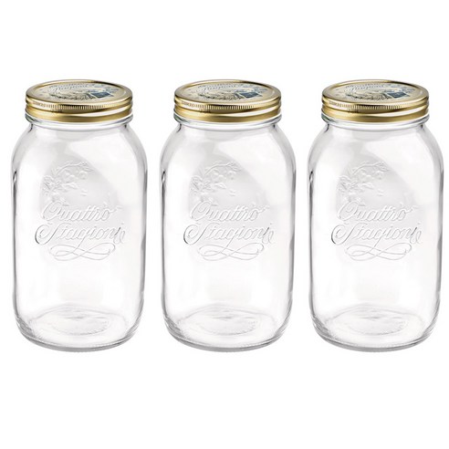 보르미올리 콰트로 스타지오니 자 유리저장병, 1500ml, 3개입