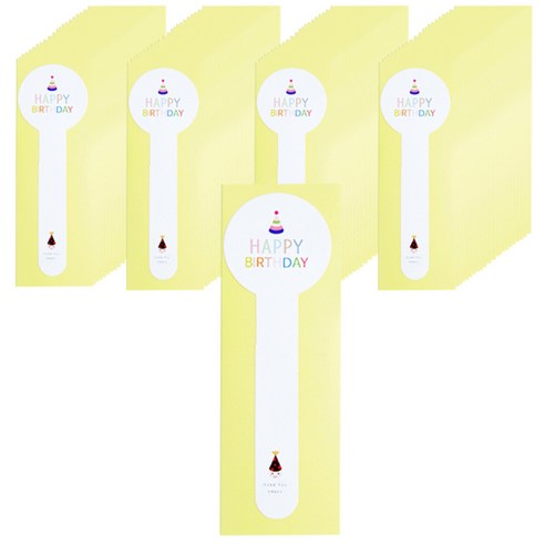 봄91 롤리팝 스티커, 파스텔(해피버스데이), 100매
