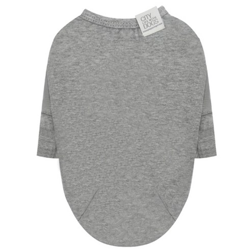 퍼피엔젤 반려동물용 데일리 7부소매 티셔츠, 95 Gray
