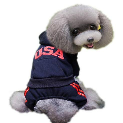 펫츠랜드 애견용 아디 USA 올인원, 블랙
