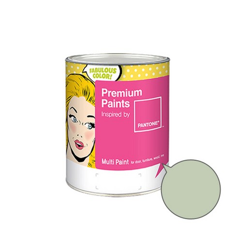 노루페인트 팬톤멀티 에그쉘광 페인트 4L, 13-0210 (포그그린)