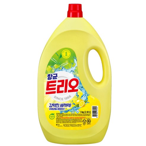 트리오 항균 주방세제, 3kg, 1개