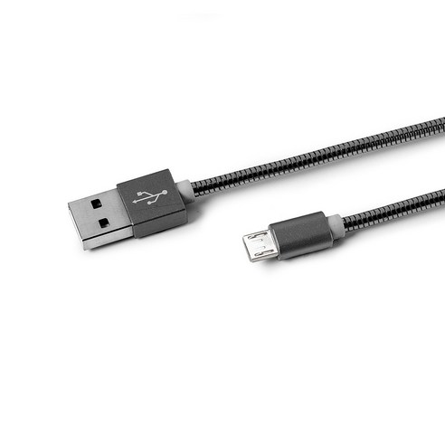 셀리 스네이크 메탈릭 마이크로 5핀 USB케이블, USBMICROSNAKEDS, 1개