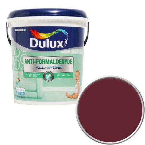듀럭스 안티 포름알데히드 올인원 페인트 1L, Deep Garnet