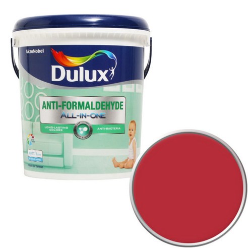 듀럭스 안티 포름알데히드 페인트 1L, Poinsettia