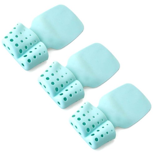 블럭마트 주방 욕실 흡착식 수세미 보관홀더, 블루, 3개입