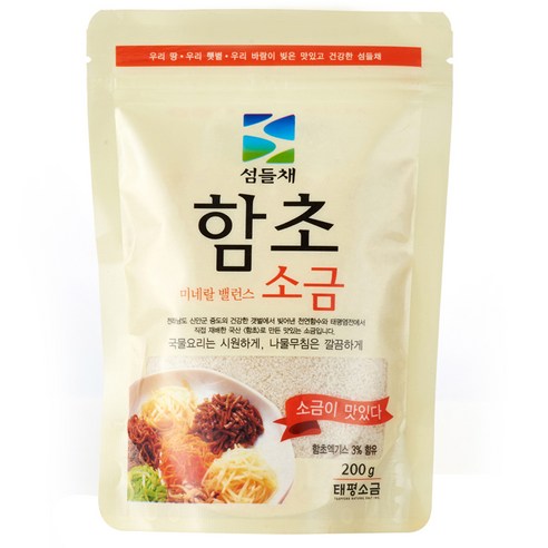 섬들채 함초소금, 1개, 200g