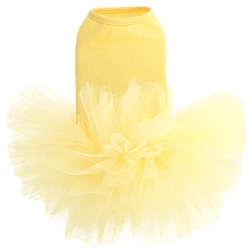 퍼피엔젤 반려동물용 에브리데이 튜튜 드레스, 280 YELLOW