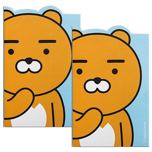 카카오프렌즈 4단 점착 메모지, 라이언, 2개입
