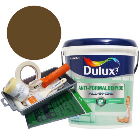 듀럭스 안티 포름알데히드 올인원 페인트 1L 세트, Italian Ochre