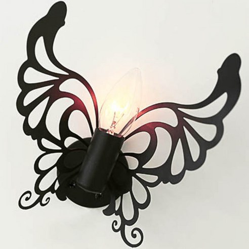 샛별하우스 스틸나비 벽등, 블랙