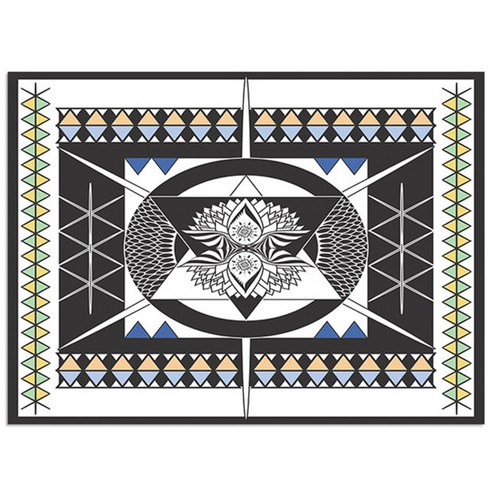 로엠디자인 실리콘 식탁매트, 무제, 가로 385mm x 세로 285mm x 두께 1mm
