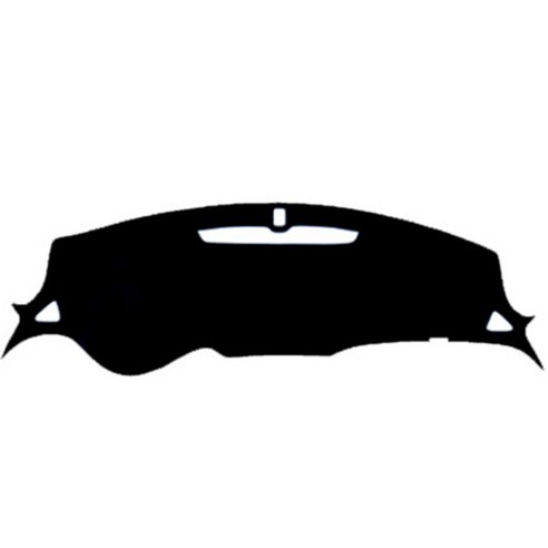 블랙라벨 쉐보레 논슬립 대쉬보드커버 펠트 라텍스, 올뉴말리부(센터 무, LED 무), 블랙 + 블랙