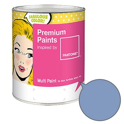노루페인트 팬톤멀티 에그쉘광 그레이 블루 계열 페인트 1L, 포에버 블루(16-4019)
