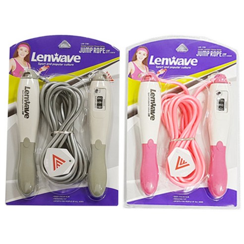 런웨이브 LW-1781 줄넘기 2p, 그레이, 핑크