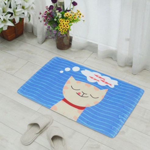 노랜드 스윗애니멀패턴 주방매트, 14