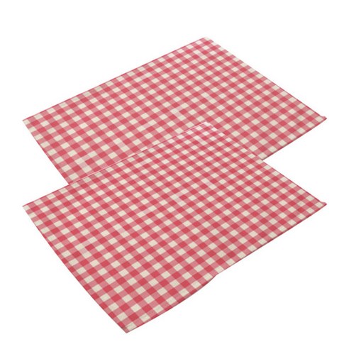 핑크망고 패턴 키친 테이블매트 2p, P, 42 x 32 cm