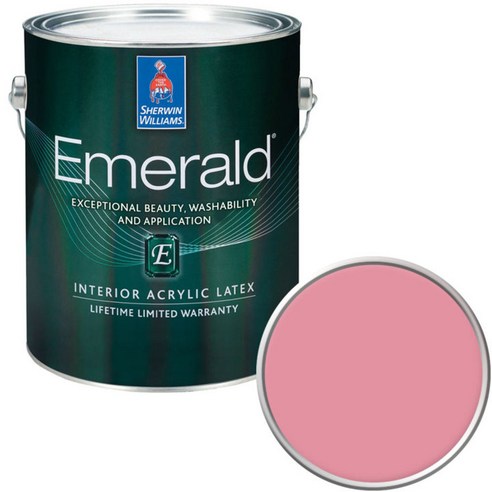 셔윈윌리암스 에메랄드 페인트 1L, SW6577 Jaipur Pink