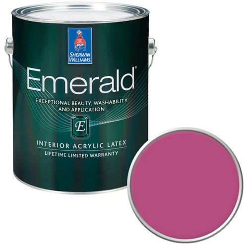 셔윈윌리암스 에메랄드 페인트 1L, SW6840 Exuberant Pink