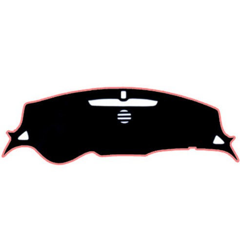 블랙라벨 논슬립 대쉬보드커버 쉐보레, 올뉴말리부(센터 유/LED 무), 블랙 + 핑크