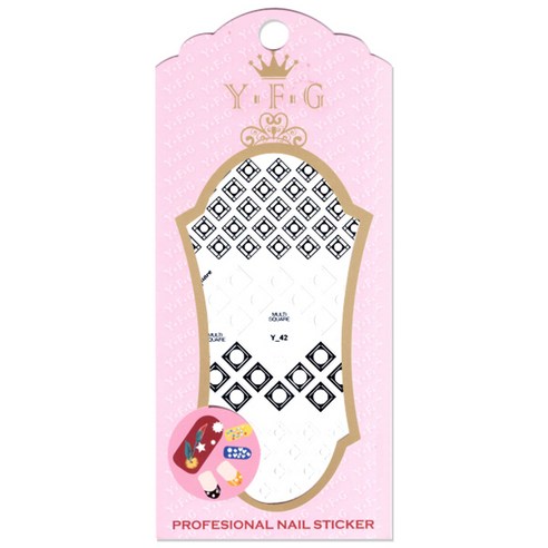 YFG 프로페셔널 네일 스티커, Y42, 1개