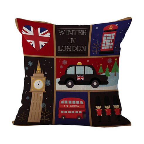 비케이 I LOVE LONDON 쿠션커버, 7