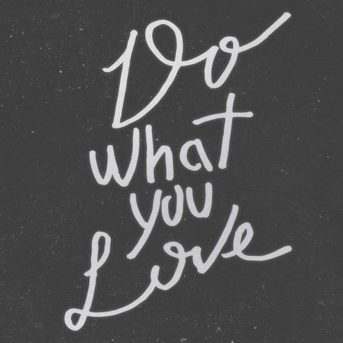 1AM 캘리그라피 인테리어 포인트 스티커 Do what you Love, 반사