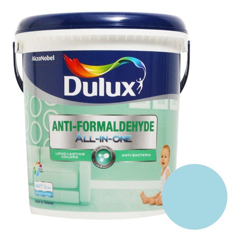 듀럭스 안티 포름알데히드 페인트1L, Bubbling Blue