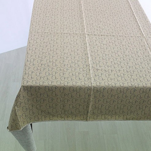 Noland 미소고래 테이블 커버, 카키, 110 x 170 cm