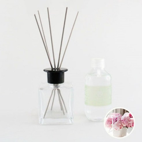 아로마홈 심플디퓨져 200ml 세트 그레이스틱, 피오니