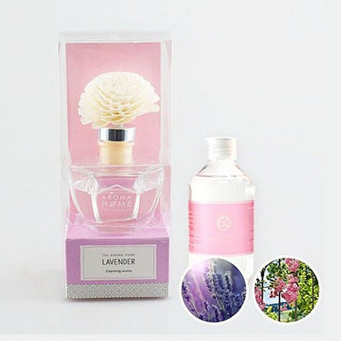 아로마홈 솔라 디퓨져 + 디퓨져 리필 용액 200ml, 본품(라벤더), 리필(잉글리쉬 가든)